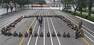 Canil da GCM faz apresentação no Tiro de Guerra de Suzano