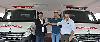 Poá ganha duas novas ambulâncias e carro para atendimento domiciliar
