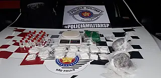 PM apreende mais de meio quilo de maconha e 234 porções de drogas no Miguel Badra