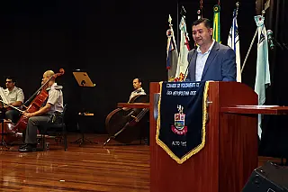 Ashiuchi prestigia aniversário e parabeniza policiamento