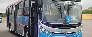 Ônibus municipais recebem decoração natalinas