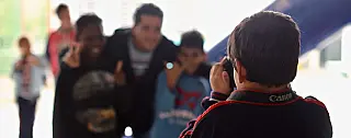 Alunos de Palmeiras participam de oficina de fotografia