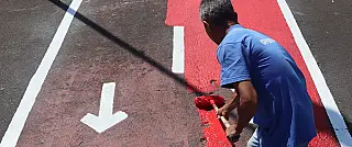 Pista de caminhada do Largo da Feira é revitalizada