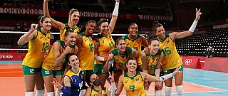 Vôlei: Brasil vence Quênia e pega o Comitê Russo nas quartas em Tóquio