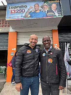 Sob comando do ex-prefeito, Marcelo Candido, Leandro Soares e Alencar Santana percorrem Suzano