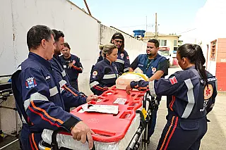 Samu recebe equipe de Saúde de Poá para fortalecimento de parcerias