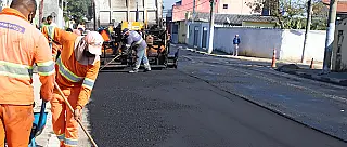 Obras de pavimentação avançam para o Monte Cristo e Palmeiras