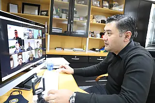 Ashiuchi participa de reunião virtual com a Sabesp