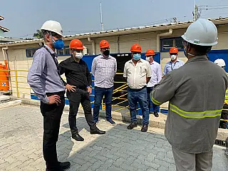 Ashiuchi acompanha vistoria na subestação de energia da Casa Branca