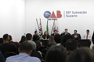 OAB Suzano recebe conselheiro seccional em palestra sobre o futuro da Justiça