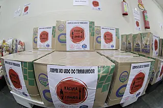 Fundo Social recebe doação de 6 toneladas de alimentos