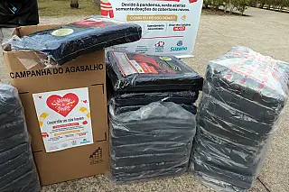 Campanha do Agasalho recebe doação de mais 40 cobertores