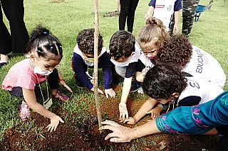 Viveiro recebe alunos da rede municipal para visita educativa