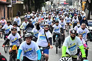 Passeio Ciclístico de Suzano reúne mais de 800 pessoas
