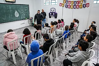 Semana Nacional de Trânsito em Ferraz se encerra com última edição do Projeto Agente Mirim
