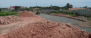 Obra de revitalização na Marginal do Una chega na fase de troca de solo
