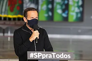 Doria anuncia a flexibilização do uso de máscaras ao ar livre a partir de 11 de dezembro