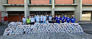 Mogi Basquete fecha campanha 'Cesta Solidária' com mais de 6 toneladas de alimentos entregues