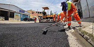 Rua do Jardim Suzanópolis recebe asfalto