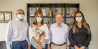 Marcia Bin se reúne com deputado Estevam Galvão por emenda parlamentar