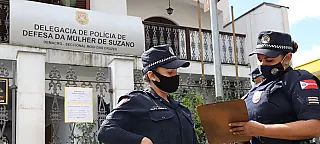 Patrulha Maria da Penha atende caso de violência doméstica em Palmeiras