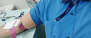 Profissionais de empresa que opera linhas da EMTU se unem para doar sangue em Suzano