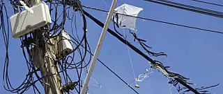 845 ocorrências de pipas nos fios deixam 57 mil sem energia na região