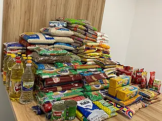 Campanha solidária termina com 3 toneladas arrecadadas