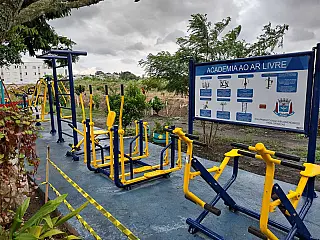 Suzano entrega academia ao ar livre no bairro Jardim Nena