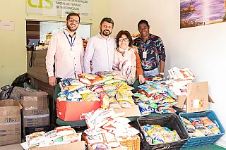 Fundo Social de Ferraz recebe doação de alimentos