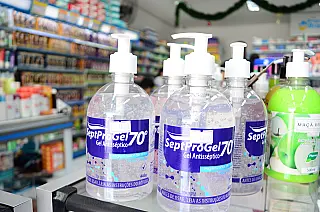 Vendas de álcool em gel sobem 10% no comércio de Suzano