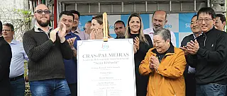 Ashiuchi inaugura Cras e anuncia obras na Duchen e no Rincão das Lendas