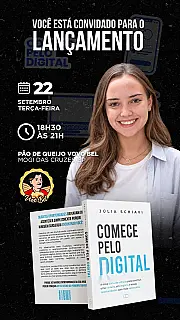 Aos 20 anos, mogiana Júlia Schiavi lança livro sobre ambiente digital