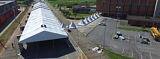 EDP realiza obra elétrica no hospital de campanha de Mogi das Cruzes