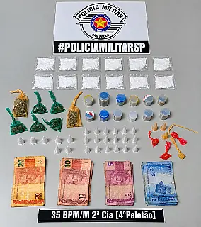 Procurado pela Justiça é preso com 60 porções de drogas em Itaquá