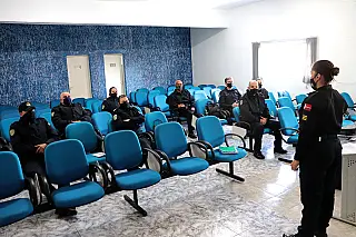 Patrulha Maria da Penha de Suzano promove capacitação para GCM de Ribeirão Pires