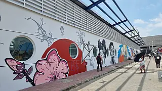 Terminal Norte recebe novo mural do projeto Arte Pública