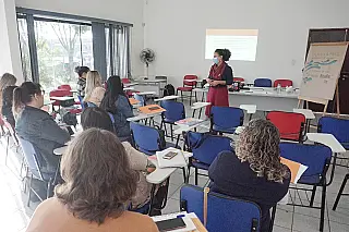 Educadores passam por capacitação sobre aprendizagem em matemática