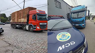 GCM de Suzano recupera dois caminhões roubados em menos de 24 horas