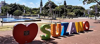Praças vivem cenário melancólico em Suzano