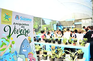 Alunos de escola da Cidade Boa Vista visitam Viveiro Municipal