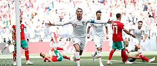 Portugal é pressionado por Marrocos, mas vence com gol de CR7