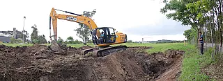 Parque Maria Helena recebe obras para aumento da captação de águas pluviais