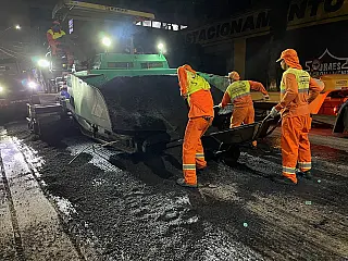 Pavimentação da Rua Dr. Felício de Camargo entre em reta final