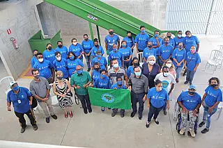 Catadores passam por formação na Central de Triagem do Miguel Badra