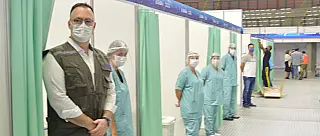 Hospital de quarentena começa a operar com 50% da capacidade