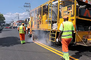 Avenida Antônio Marques Figueira recebe nova sinalização de trânsito