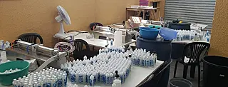 Ação da Polícia Militar e Fiscalização fecha fábrica de álcool em gel