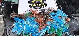 Rotam apreende adolescente por suspeita de tráfico de drogas no Jardim do Carmo