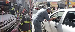 Transportes e Corpo de Bombeiros realizam ação de conscientização